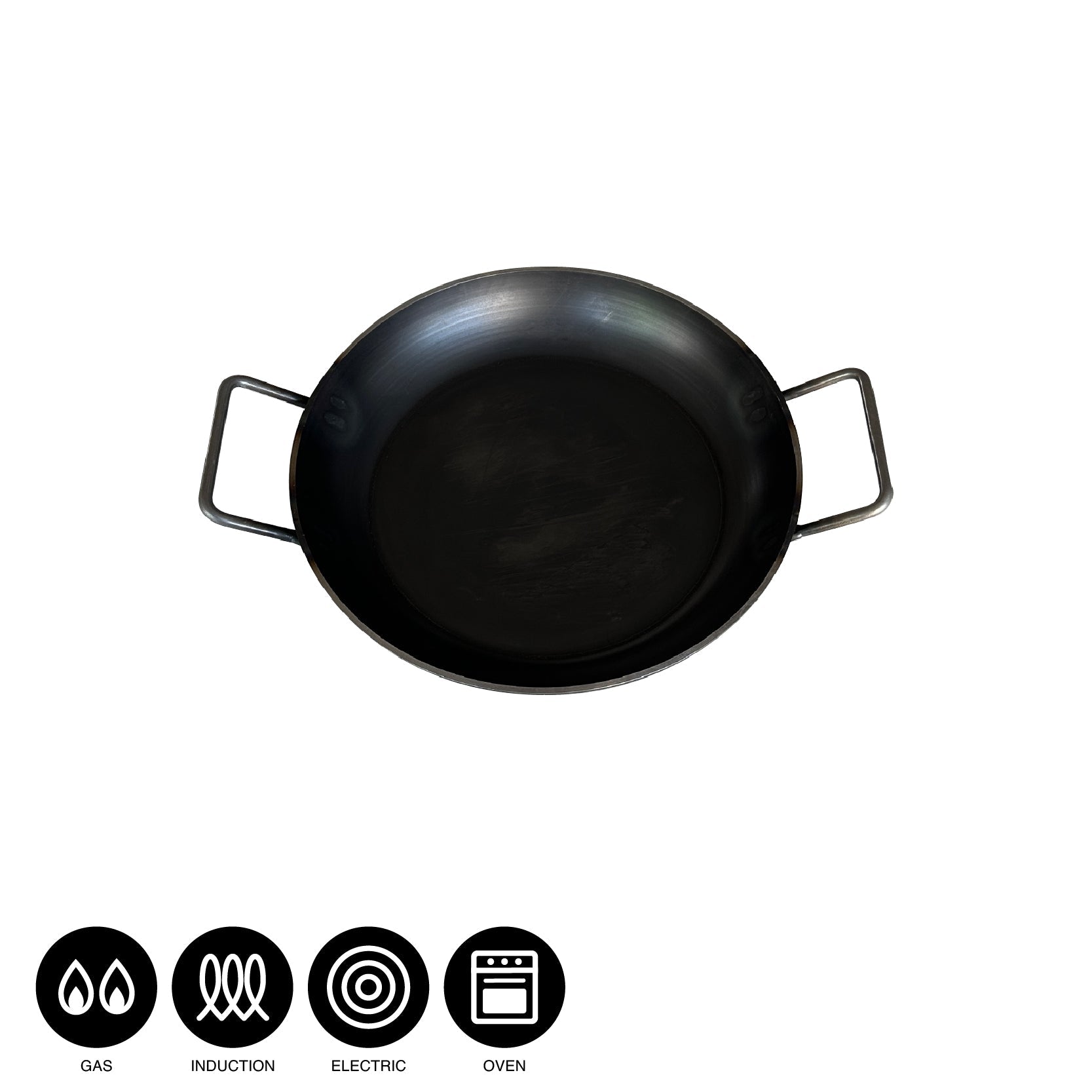 KAMA-ASA's Double Handle Carbon Steel Frying pan