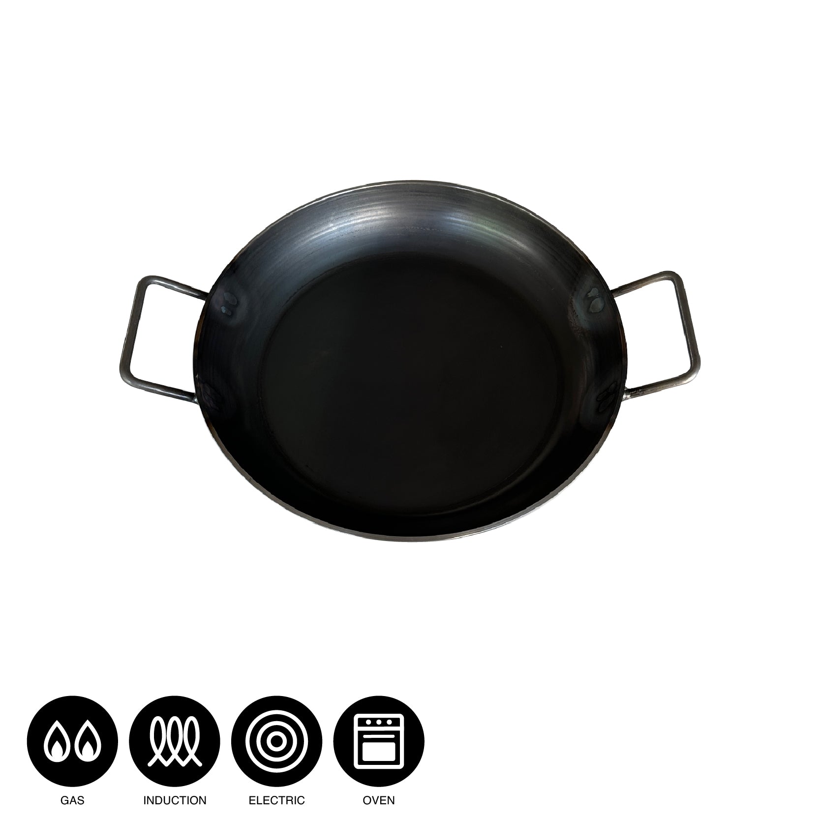 KAMA-ASA's Double Handle Carbon Steel Frying pan